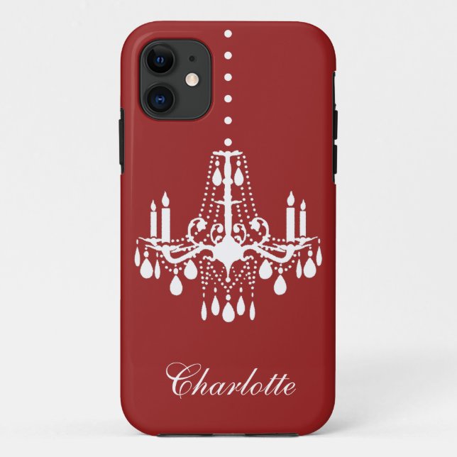 Coques Case-Mate iPhone Chandelier en cristal iPhone 5 Coque-Mate (rouge) (Dos)