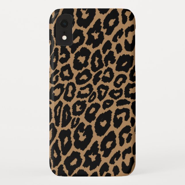 Coques Case-Mate iPhone Changeur de fond à imprimé léopard (Dos)