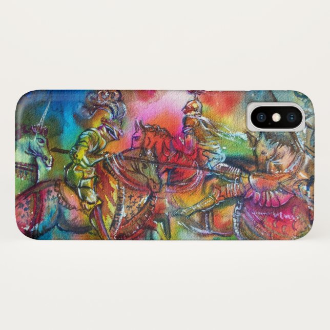 COQUES Case-Mate iPhone CHANSON DE ROLAND, COMBAT DES CHEVALIERS EN TOURNO (Dos (Horizontal))