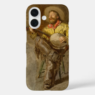 Coque Pour iPhone 16 Chanter Espagnol Cowboy à Banjo jouer à la chanson