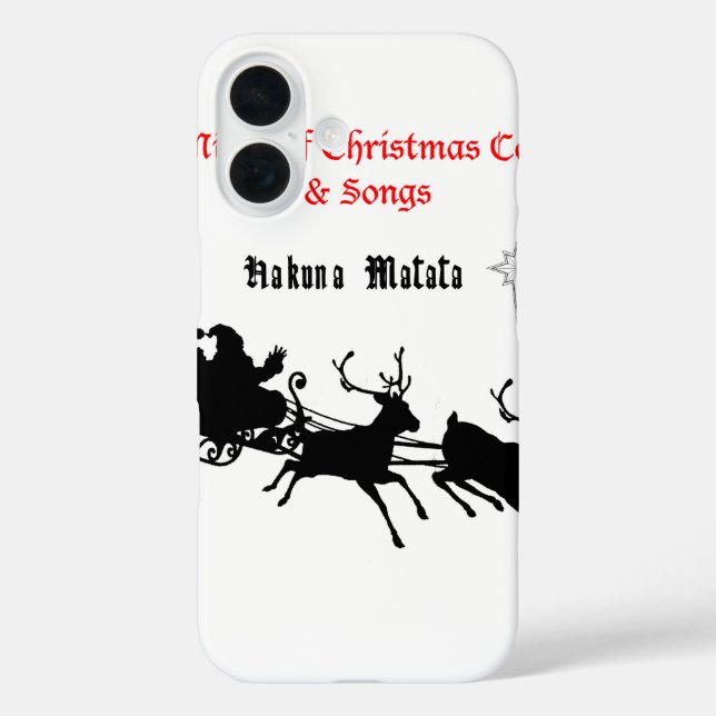 Coques Case-Mate iPhone Chanter le long de Noël - Carols & Festive Joy (Verso)