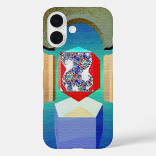 Coque Pour iPhone 16 CHAOS ET ORDER TEMPLE Surreal Fractal Art