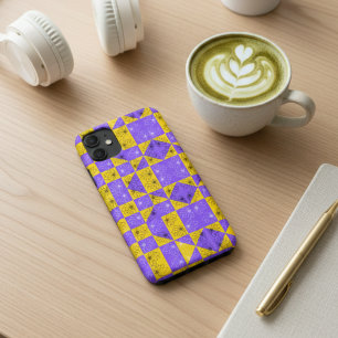 Coques iPhone 16 Pro Max Chariot en or violet COlorful motif floral