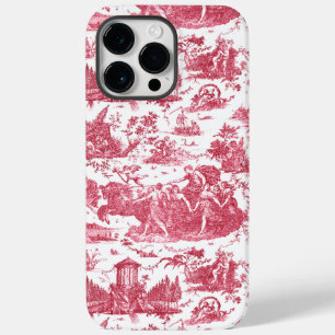 Coque Pour Pour iPhone 14 Pro Max Chariot français vintage de l'aube Toile de Jouy-R