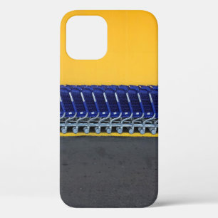Case-Mate iPhone Case Chariots d'épicerie bleu arrangés