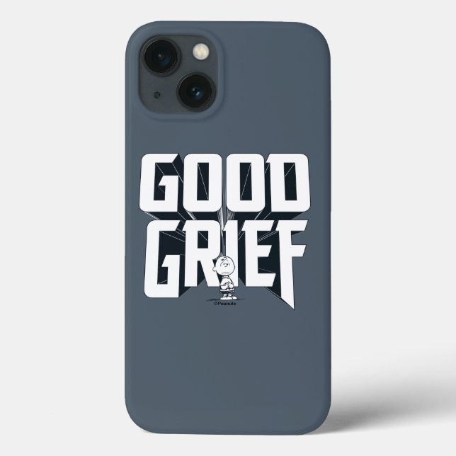Coques Case-Mate iPhone Charlie Brown "Good Grief" Rock Band Tee Graphic (Verso)