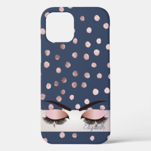 Case-Mate iPhone Case Charmant Chic Bleu,Confettis,Faux Cils Glamour