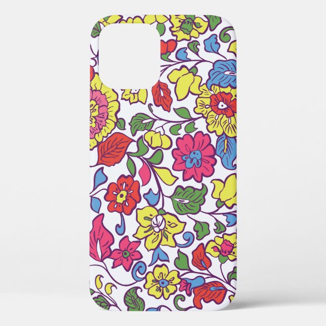 Coques Case-Mate iPhone Charmante Florale : Texture de jardin transparente (Verso)