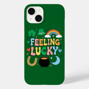 Coque Pour iPhone 14 Charme Chanceux St Patrick Fête Trèfle Irlandais