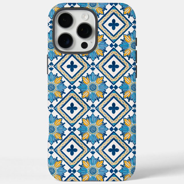 Coques Case-Mate iPhone Charme méditerranéen côtier Motif floral (Verso)