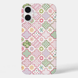 Coques iPhone 16 Plus Charme Quatrefoil Whimsical