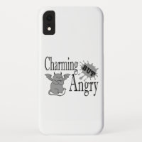 Charming mais en colère petit chat diable drôle ci
