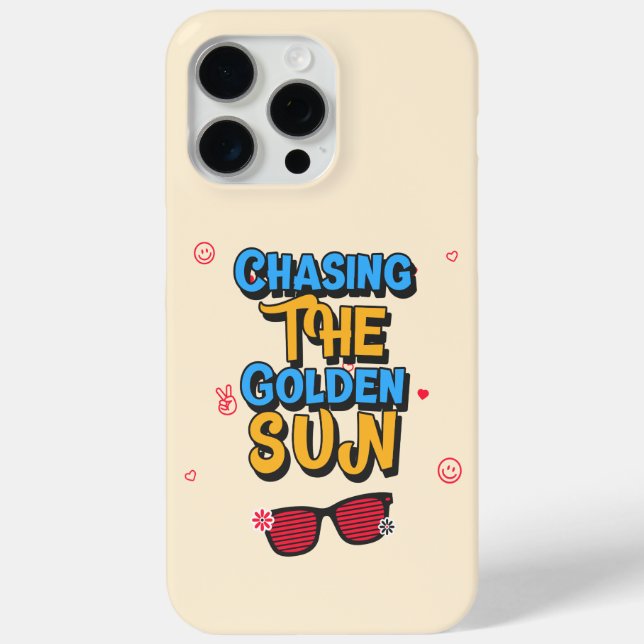 Coques Case-Mate iPhone Chasser le soleil d'or (Verso)