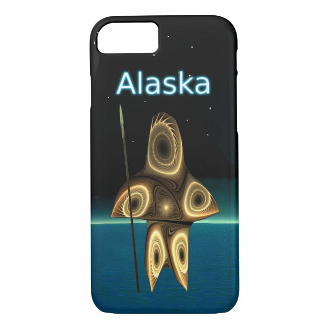Coques Case-Mate iPhone Chasseur inuit fractal - Alaska (Dos)