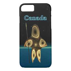 Coque iPhone 8/7 Chasseur inuit fractal - Canada