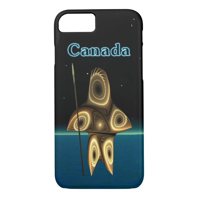 Coques Case-Mate iPhone Chasseur inuit fractal - Canada (Dos)