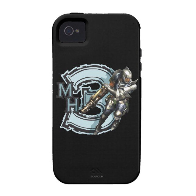 Coques Case-Mate iPhone Chasseur masculin avec Bowgun, armure en acier 2 (Dos)