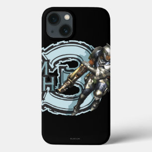 iPhone 13 Case Chasseur masculin avec Bowgun, armure en acier 2