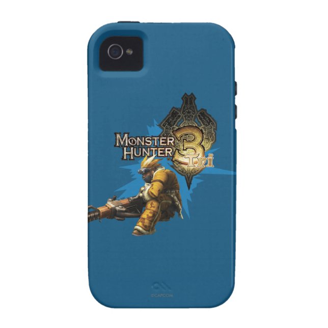 Coques Case-Mate iPhone Chasseur masculin avec Bowgun, artilleur lourd (Dos)