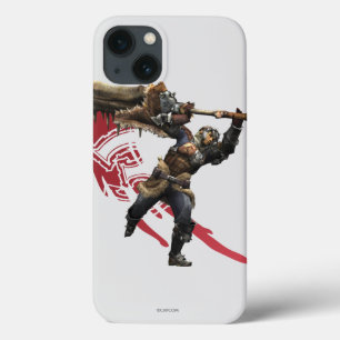 Coques Pour iPhone Chasseur masculin avec la grande armure 2 d'épée