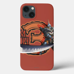 Etui iPhone 13 Chasseur masculin avec la longues épée et armure 4