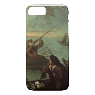 Coque iPhone 7 Chasseurs tirant aux canards (huile sur la toile)
