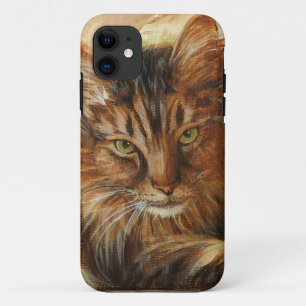 Coque iPhone 11 Chat 0005 sur le coussin