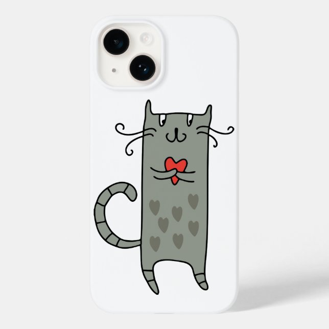 Coques Case-Mate iPhone Chat amoureux (Verso)