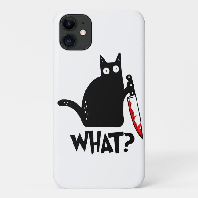 Coques Case-Mate iPhone Chat assassin avec couteau (Dos)