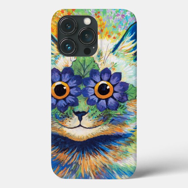 Coques Case-Mate iPhone Chat aux yeux de fleurs | Louis Wain | (Verso)