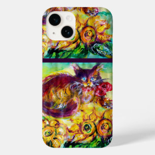 COQUES POUR iPhone CHAT AVEC RIBBON ROUGE ET SOUFFRES