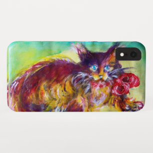 Case-Mate iPhone CASE CHAT AVEC RIBBON ROUGE ET SOUFFRES