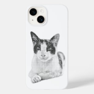 Coque Pour iPhone 14 Chat calico en demi-teinte