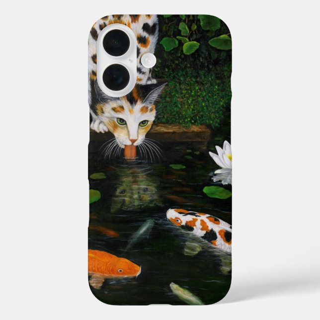 Coques Case-Mate iPhone Chat calico et carpe koï (Verso)