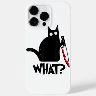 Coque Pour Pour iPhone 14 Pro Max Chat Ce Chat Noir Drôle Chemise Meurtre Chat Avec