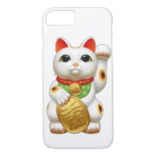 Coque iPhone 8/7 chat chanceux de maneki-neko