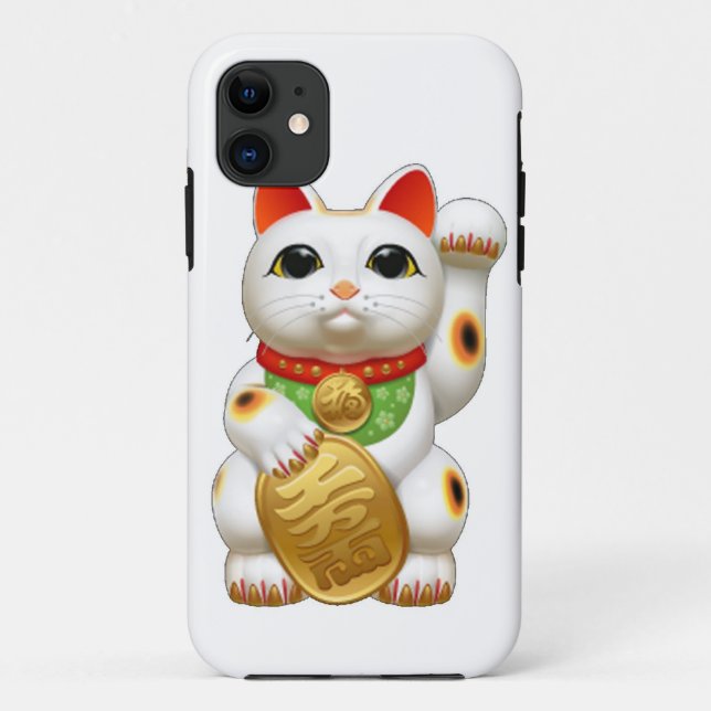 Coques Case-Mate iPhone chat chanceux de maneki-neko (Dos)