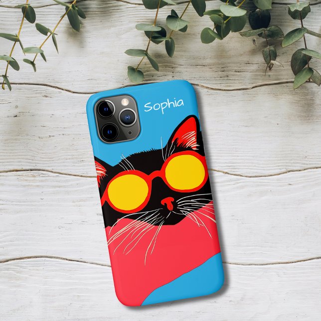 Coques Case-Mate iPhone Chat Cool aux Lunettes de Soleil (Créateur téléchargé)
