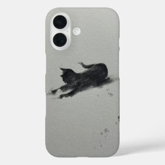 Coque Pour iPhone 16 chat dans la neige 1