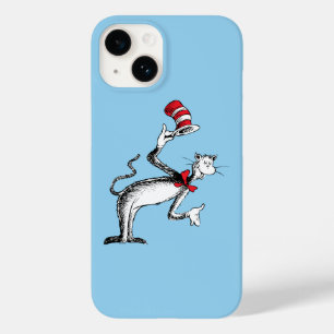 Coque Pour iPhone 14 Chat dans le Casquette prend une chèvre