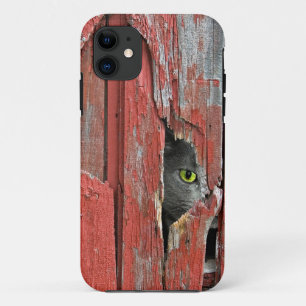 Case-Mate iPhone Case Chat dans trou de bois de grange