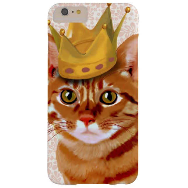 Coques Case-Mate iPhone Chat de gingembre avec Portrait de Couronne (Dos)