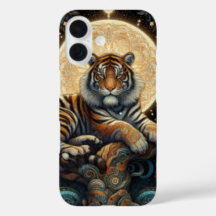Coque Pour iPhone 16 Chat de la jungle mystique - Tigre