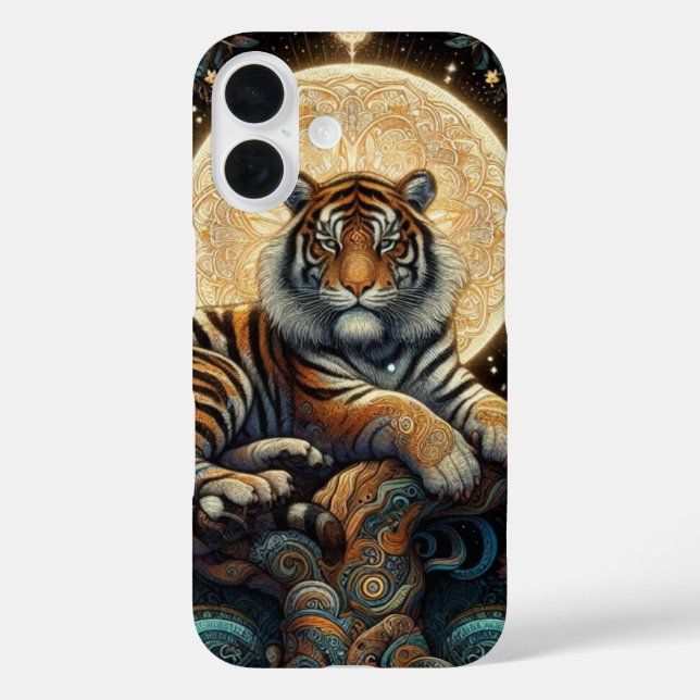 Coques Case-Mate iPhone Chat de la jungle mystique - Tigre (Verso)
