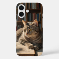 Chat de livre confortable