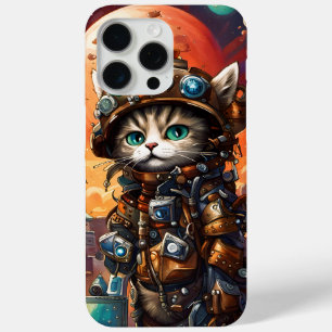 Coque iPhone 15 Pro Max Chat de Steampunk I