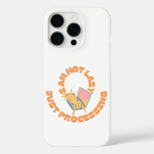 Coques iPhone 16 Pro Chat drôle endormi sur un ordinateur portable