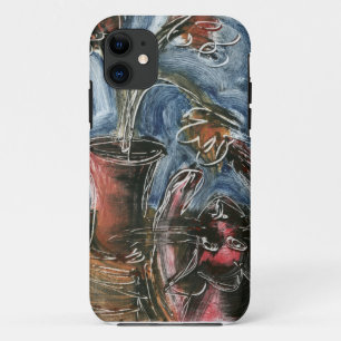 Coque iPhone 11 Chat et Fleur I