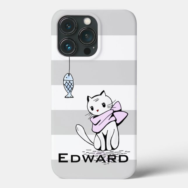 Coques Case-Mate iPhone Chat et poisson blanc testé (Verso)