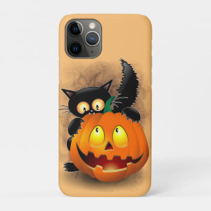 Case-Mate iPhone Case Chat Fun Halloween Caractère mordant un Citrouille
